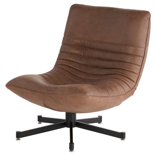 Cyan Design 11805 Eduarda Arm Chair - L-18051 - Medium Brown Distressed Leather