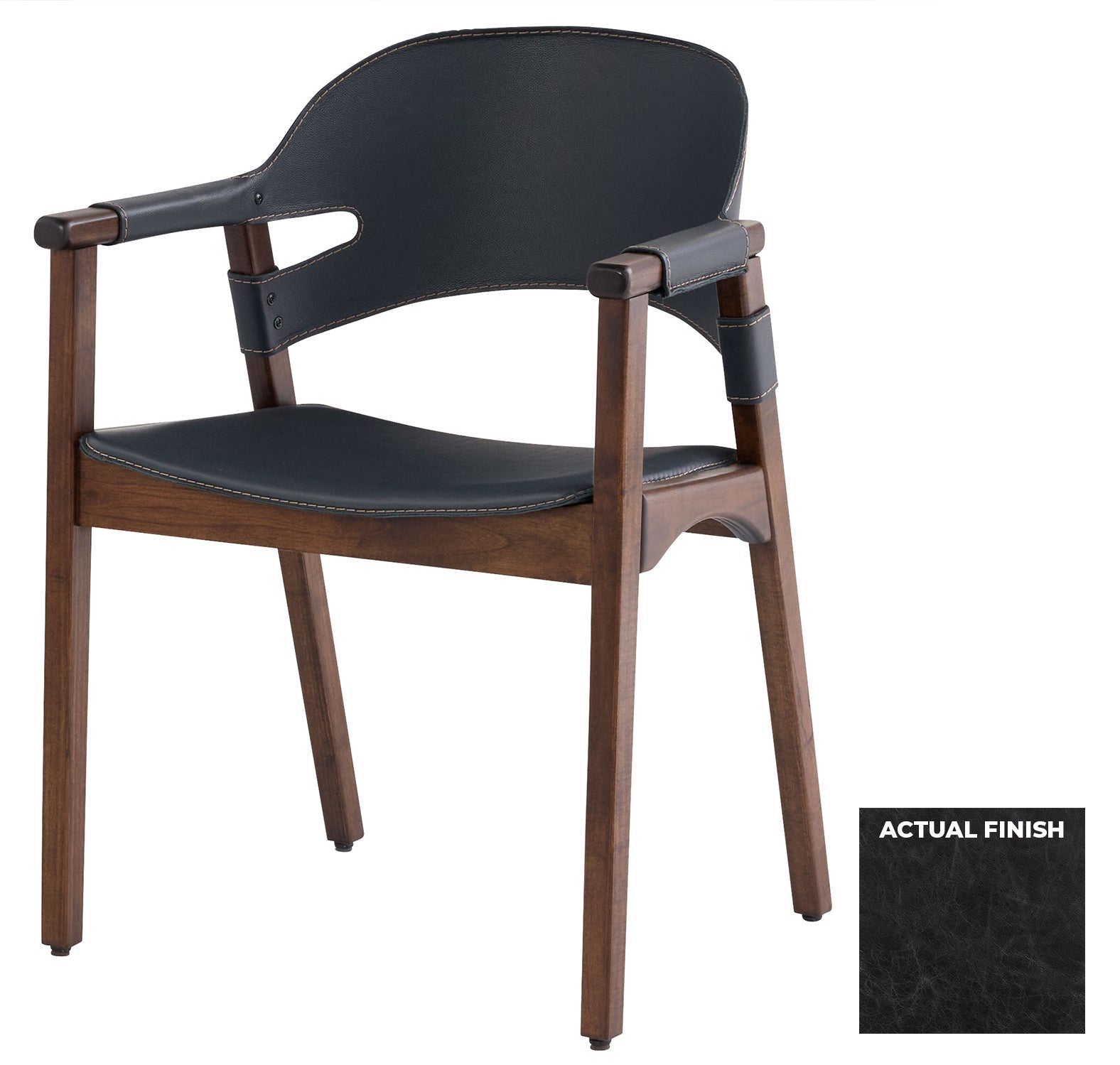 Cyan Design 11812 Boss Chair - L-18049 - Black Distressed Leather