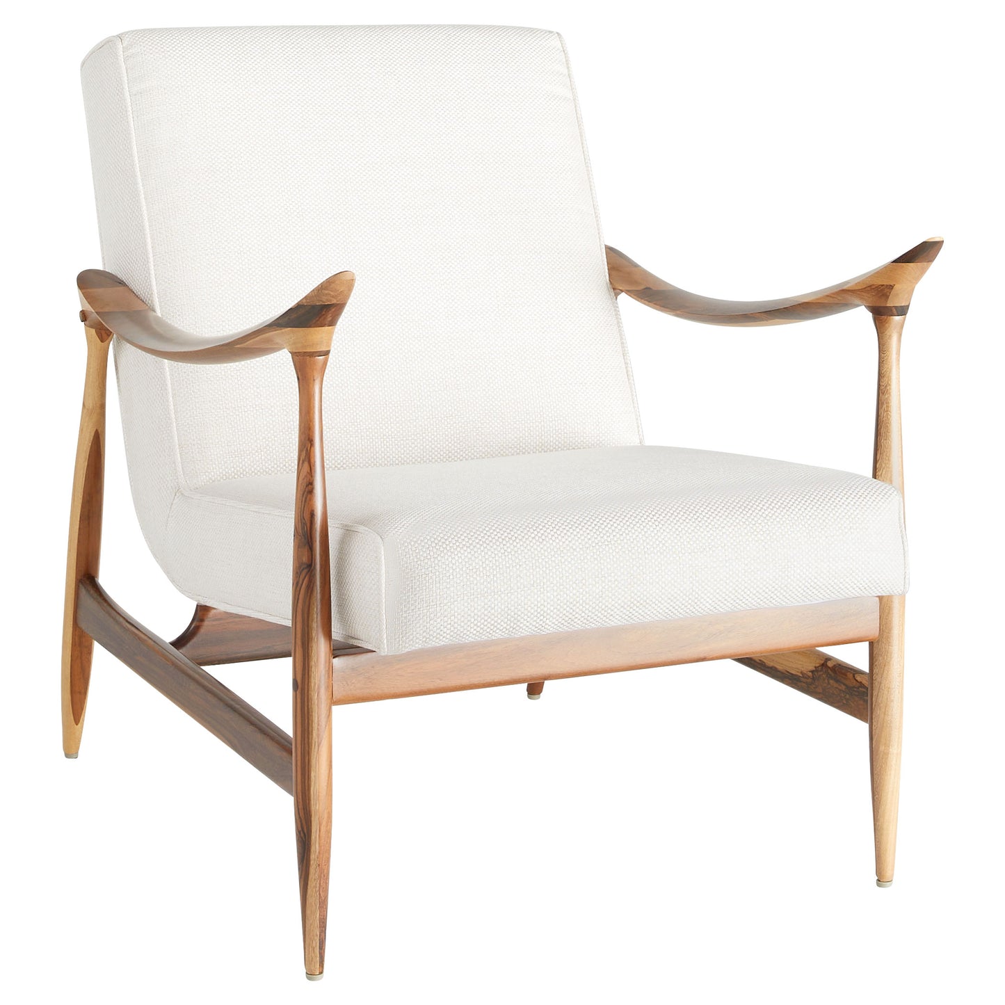 Cyan Design 11817 Oscar Arm Chair - Light Brown and Cream