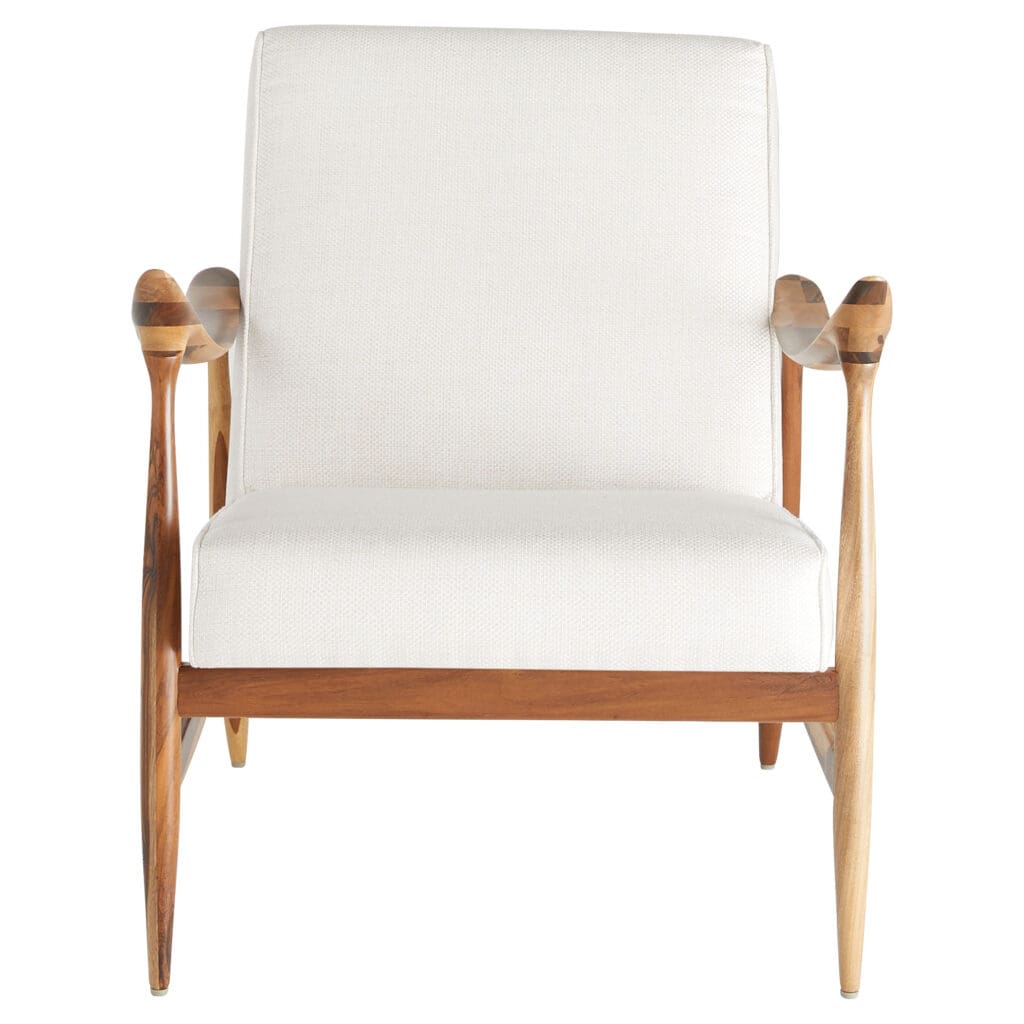 Cyan Design 11817 Oscar Arm Chair - Light Brown and Cream