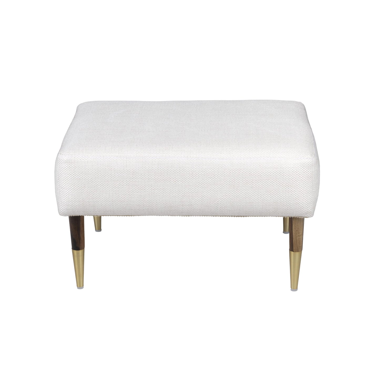 Cyan Design 11818 Oscar Ottoman - Light Brown and Cream