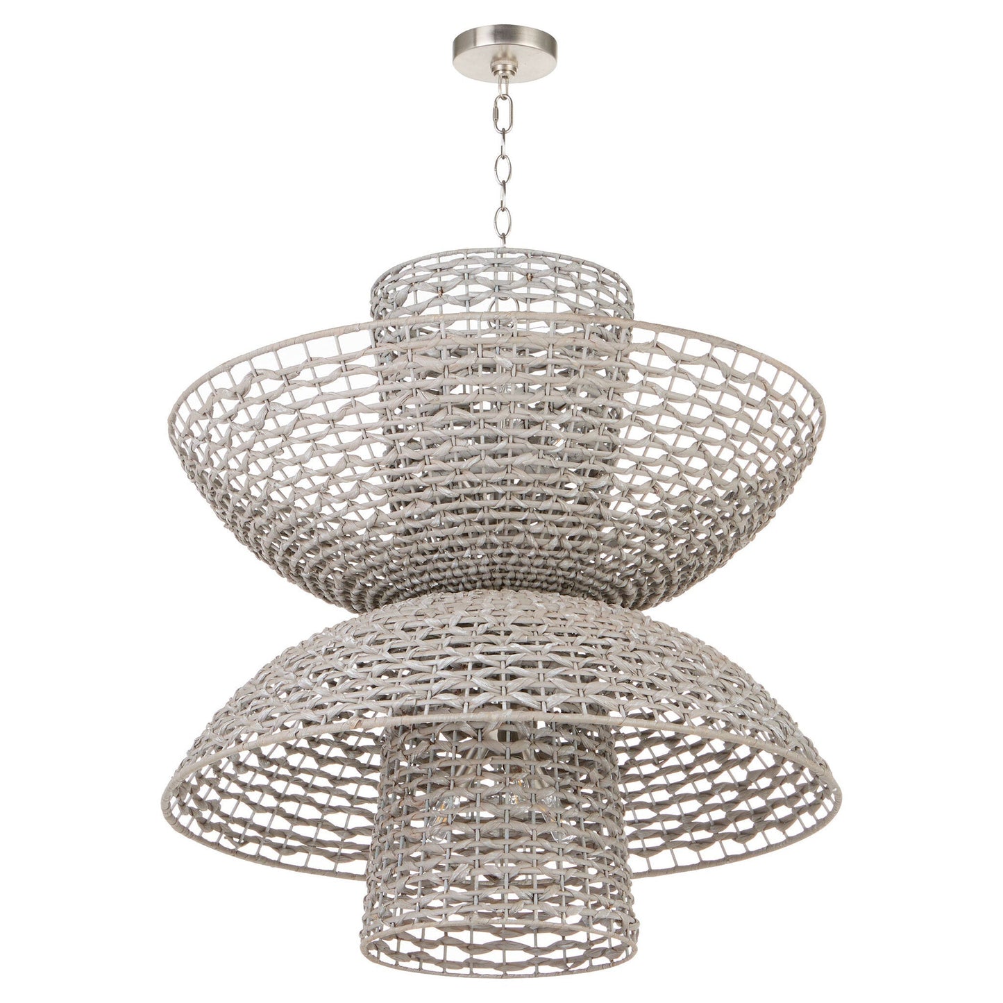 Cyan Design Masasa 11933 Chandelier, UL Damp Rated, Pale Grey | Nickel