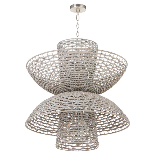 Cyan Design Masasa 11933 Chandelier, UL Damp Rated, Pale Grey | Nickel