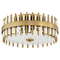 Cyan Design CASSIO 11945 Flush Mount - Aged Brass