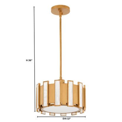 Cyan Design Volterra 11949 Pendant, UL Damp Rated, Aged Brass