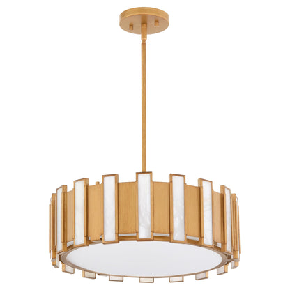 Cyan Design Volterra 11950 Pendant, UL Damp Rated, Aged Brass