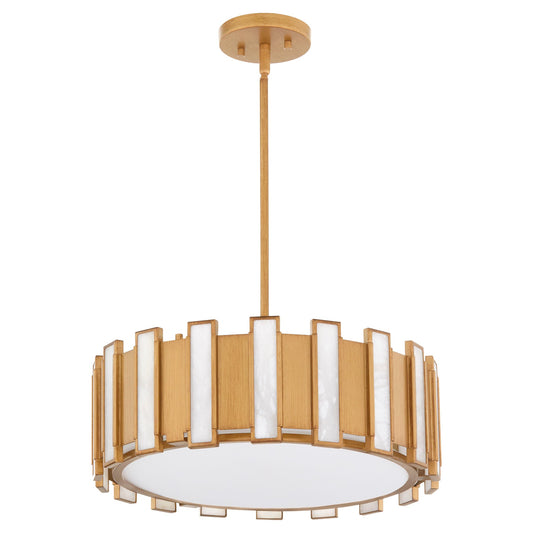 Cyan Design Volterra 11950 Pendant, UL Damp Rated, Aged Brass