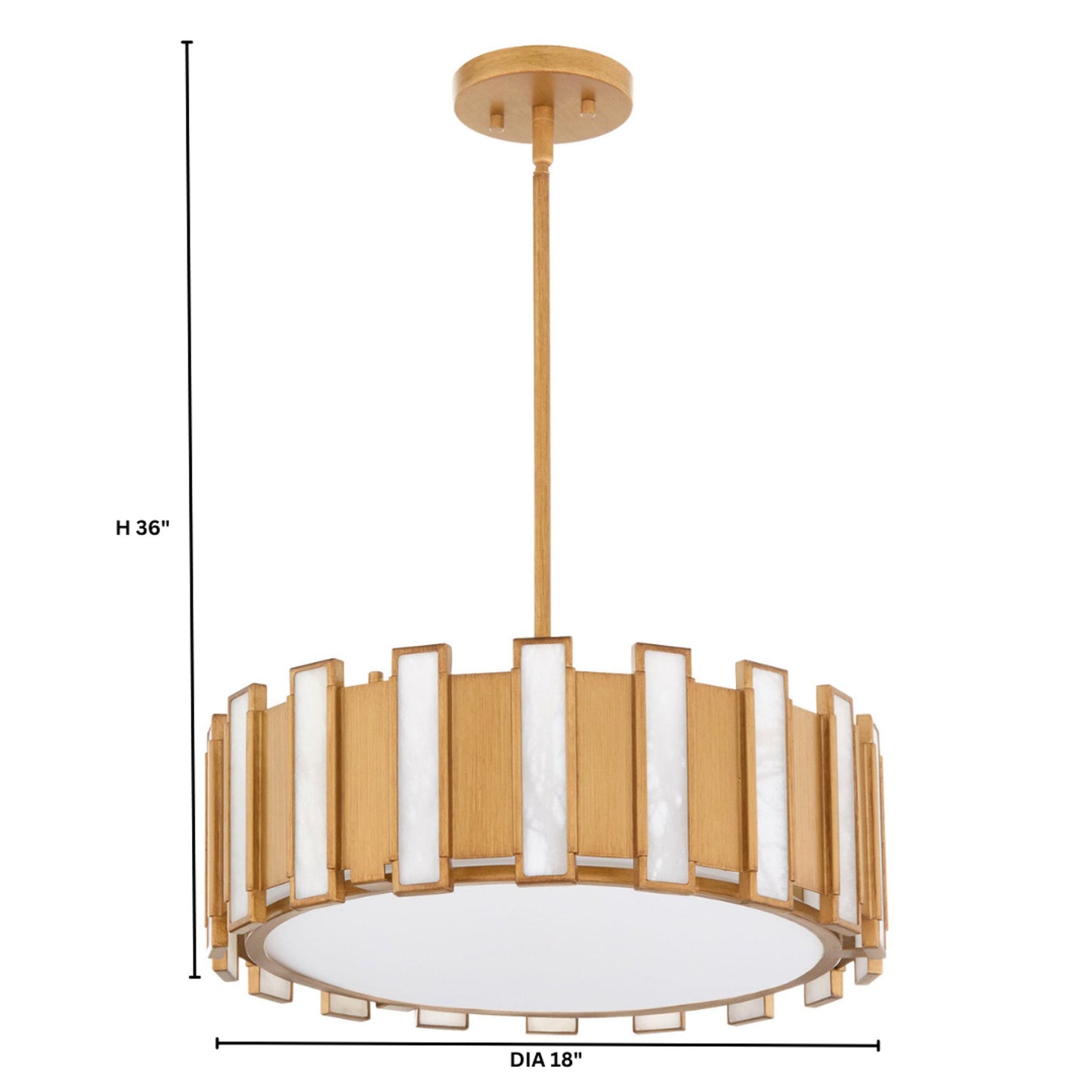 Cyan Design Volterra 11950 Pendant, UL Damp Rated, Aged Brass