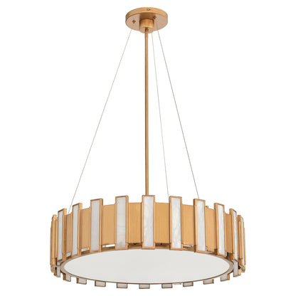 Cyan Design Volterra 11951 Pendant, UL Damp Rated, Aged Brass
