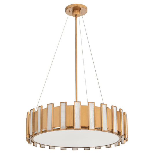 Cyan Design Volterra 11951 Pendant, UL Damp Rated, Aged Brass