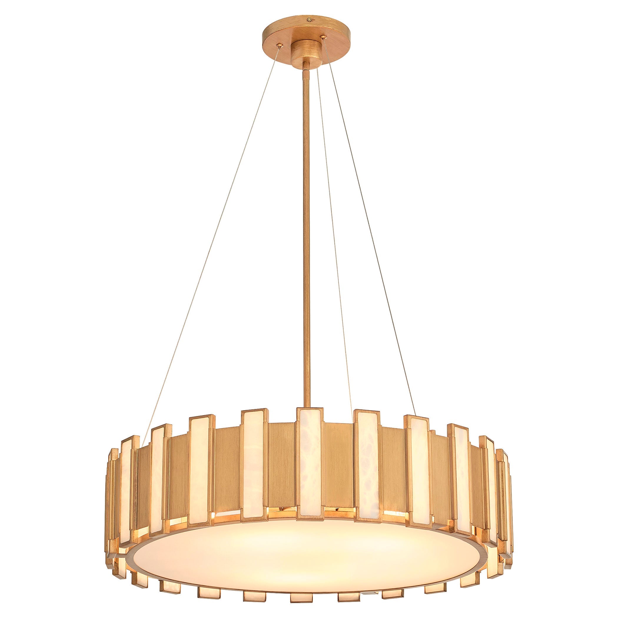 Cyan Design Volterra 11951 Pendant, UL Damp Rated, Aged Brass