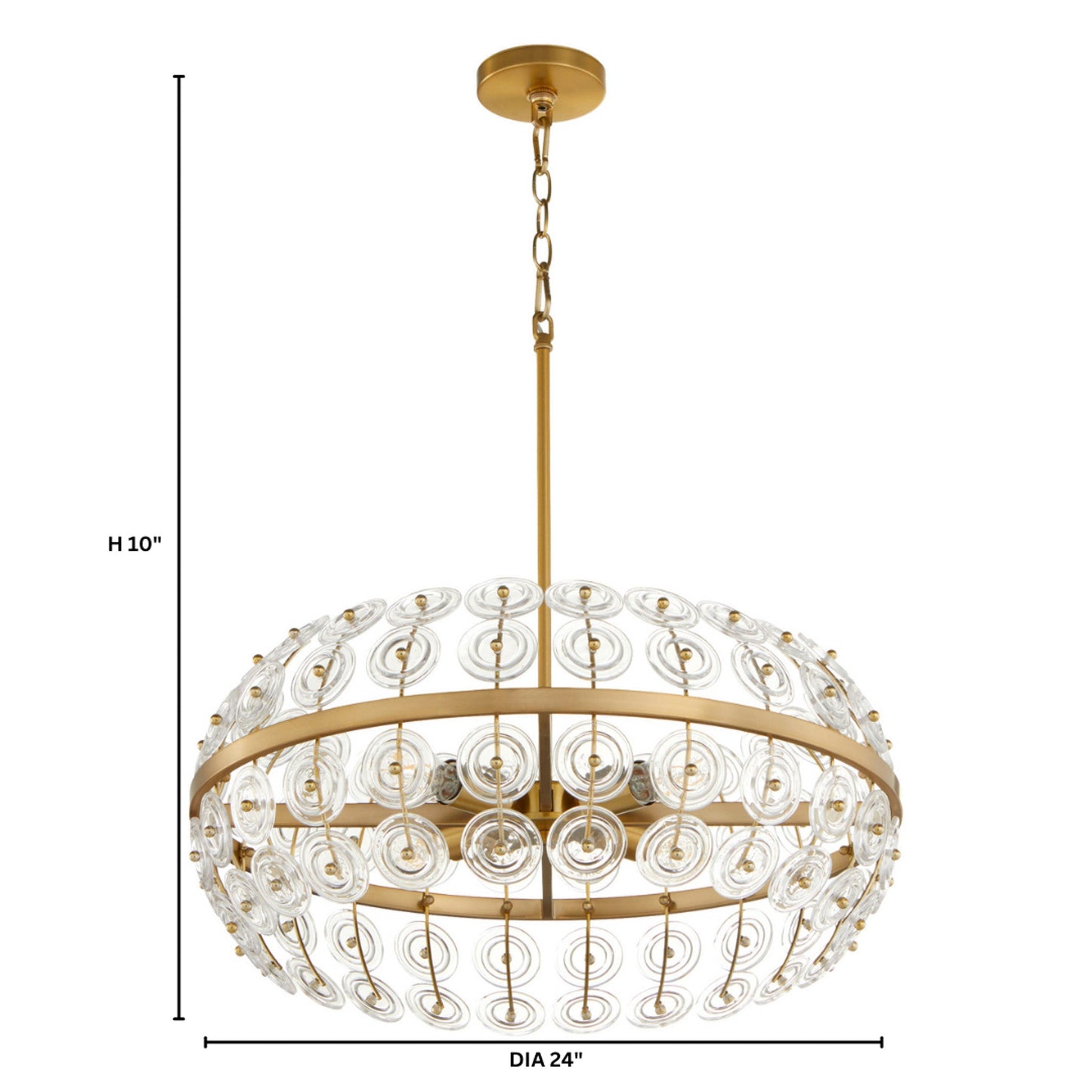 Cyan Design Selena 11959 Pendant, UL Damp Rated, Aged Brass