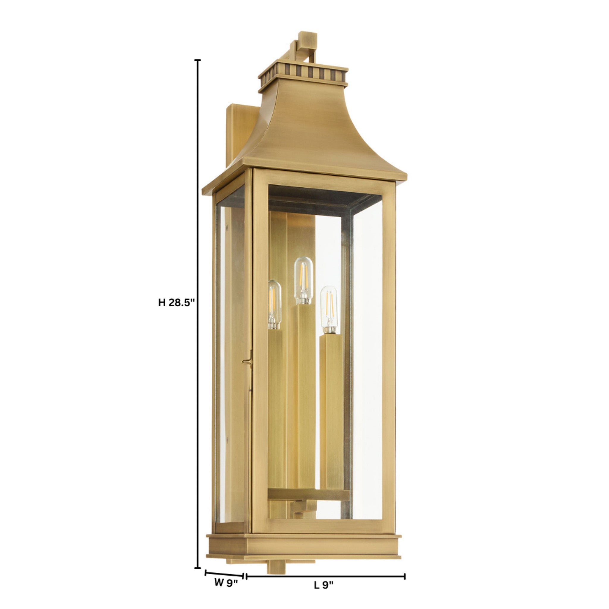 Cyan Design 11991 Wall Sconce, UL Wet Rated, Heritage Brass