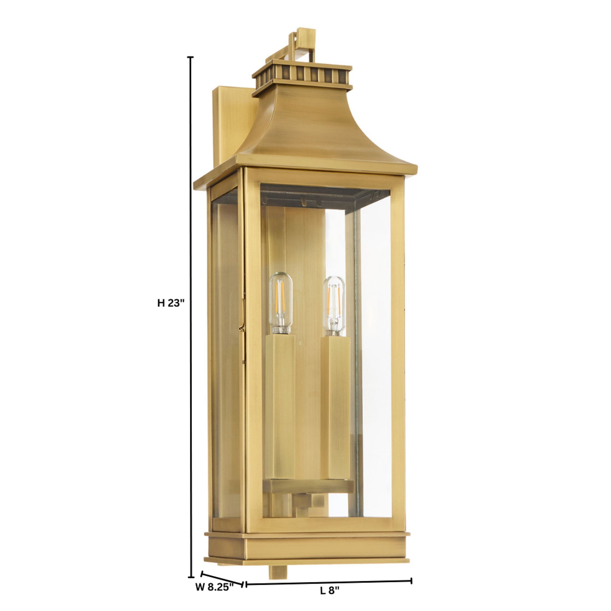 Cyan Design 11992 Wall Sconce, UL Wet Rated, Heritage Brass