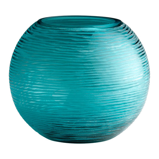 Cyan Design 04361 Libra Round Vase - Aqua - Large