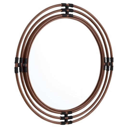 Cyan Design Concentrico 12007 Mirror, Smoke Rattan | Black