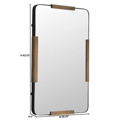 Cyan Design 12008 Speculo Mirror, Mirror Type, Overlapping Metal Details, Antique Brass