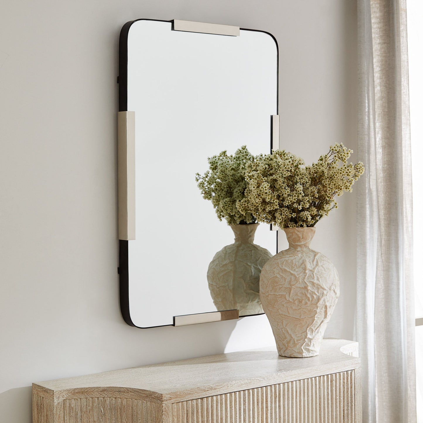 Cyan Design 12009 Mirror, Rectangular, Antique Nickel