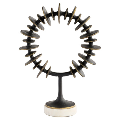 Cyan Design 12014 Sculpture, Antique Bronze | White, Cast Aluminum | Marble