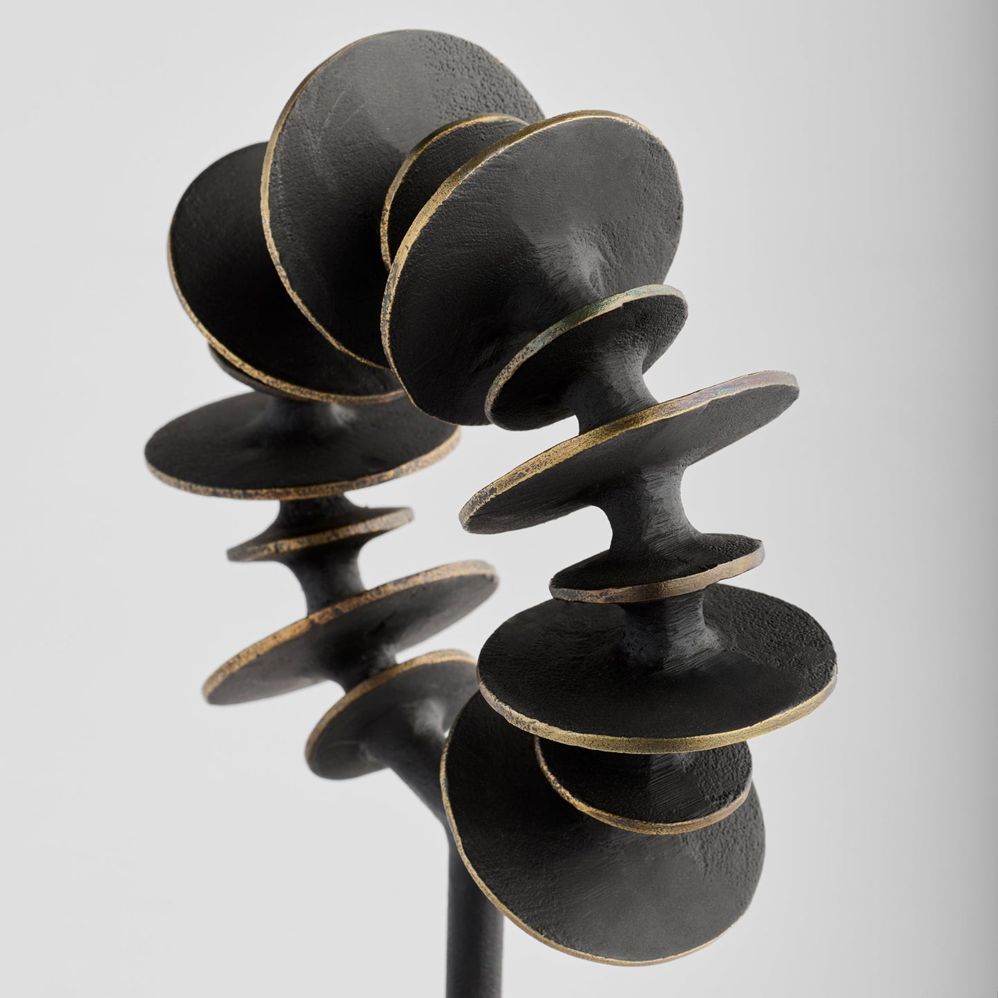 Cyan Design Barcelo 12015 Sculpture, Cast Brass with Antique Patina, Banswara Marble Base