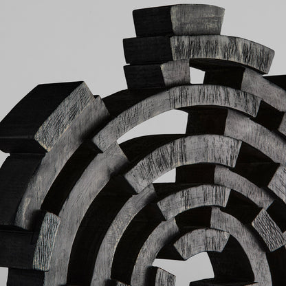 Cyan Design Vortex 12022 Sculpture, Abstract, Dark Walnut