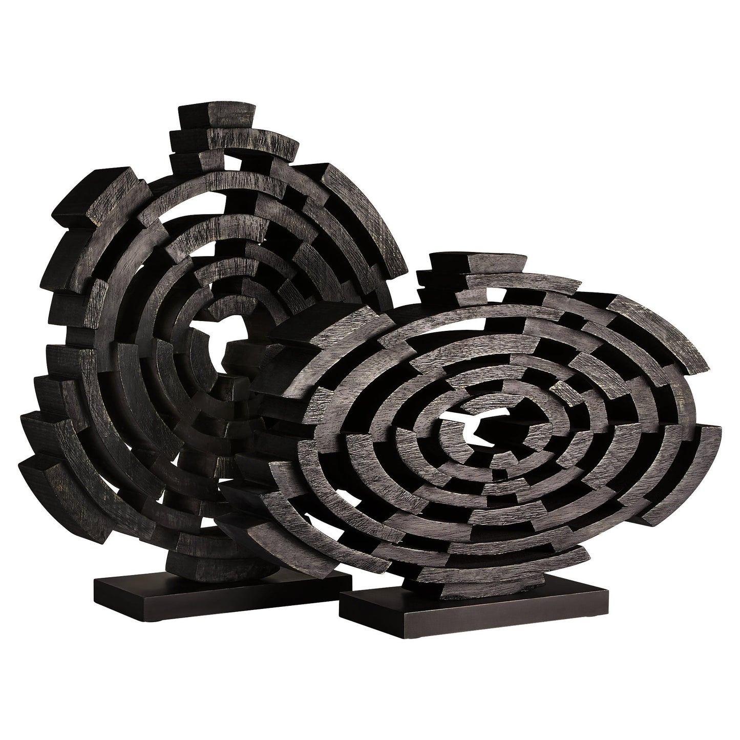 Cyan Design Vortex 12022 Sculpture, Abstract, Dark Walnut