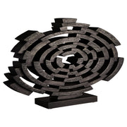 Cyan Design Vortex 12023 Sculpture, Black Walnut