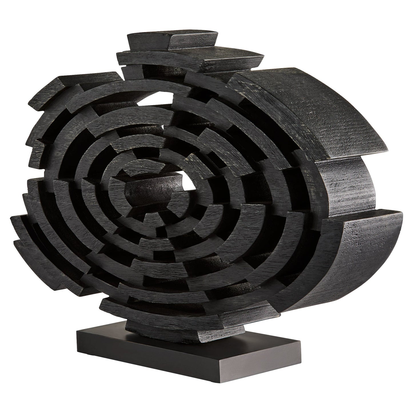 Cyan Design Vortex 12023 Sculpture, Black Walnut