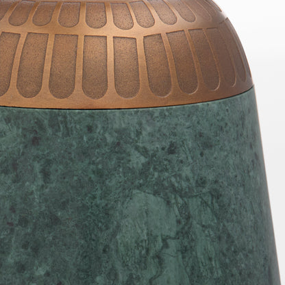Cyan Design 12024 Box, Decorative Box, Green Forest Marble | Antique Brass
