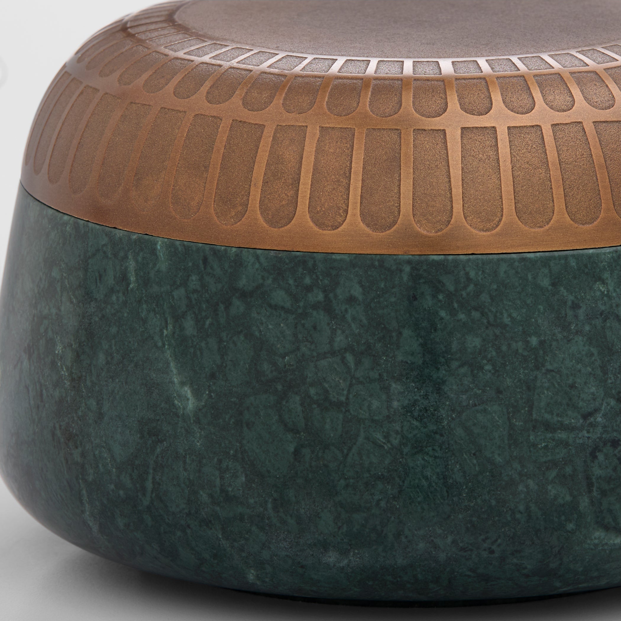 Cyan Design 12025 Box, Home Decor, Green Forest Marble | Antique Brass