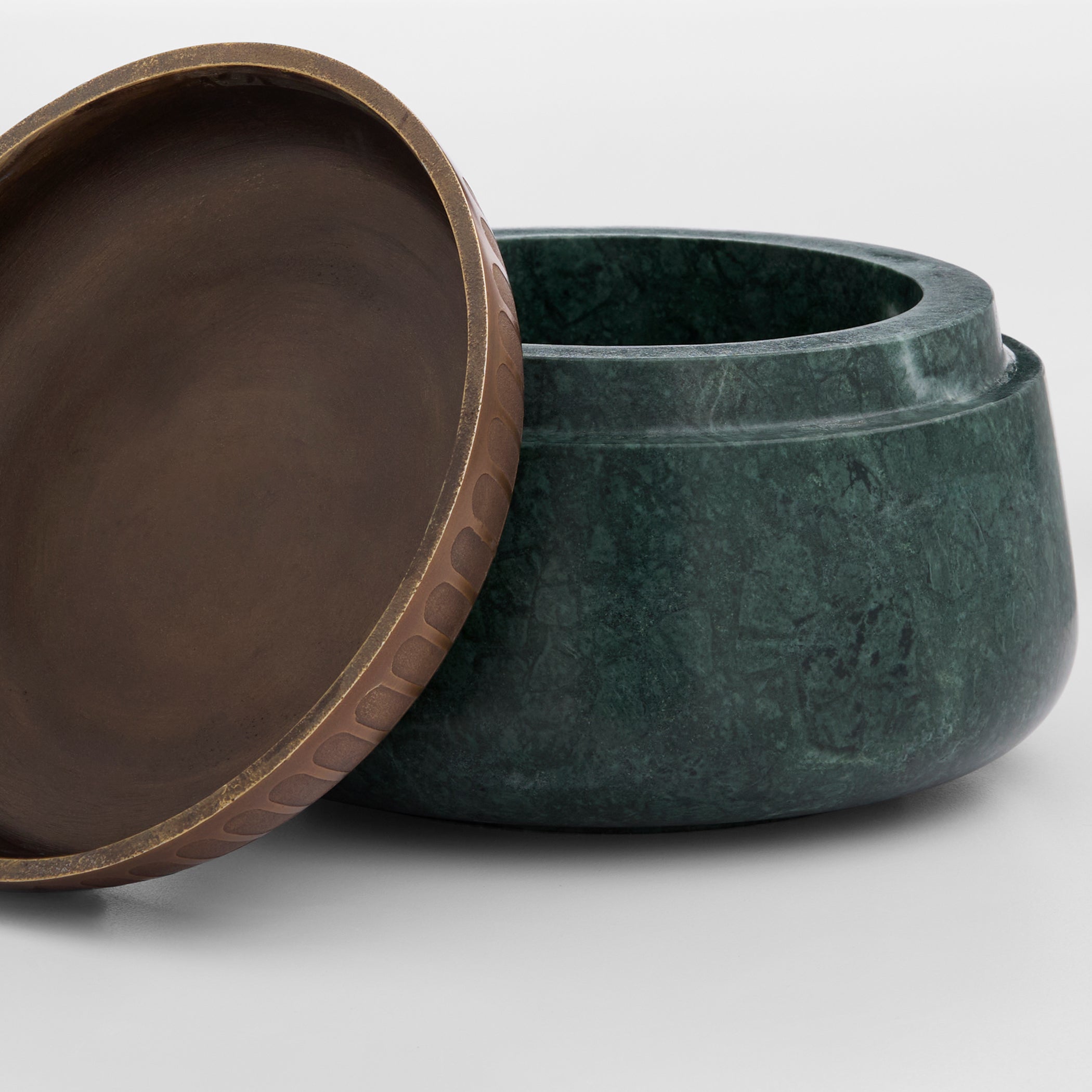 Cyan Design 12025 Box, Home Decor, Green Forest Marble | Antique Brass