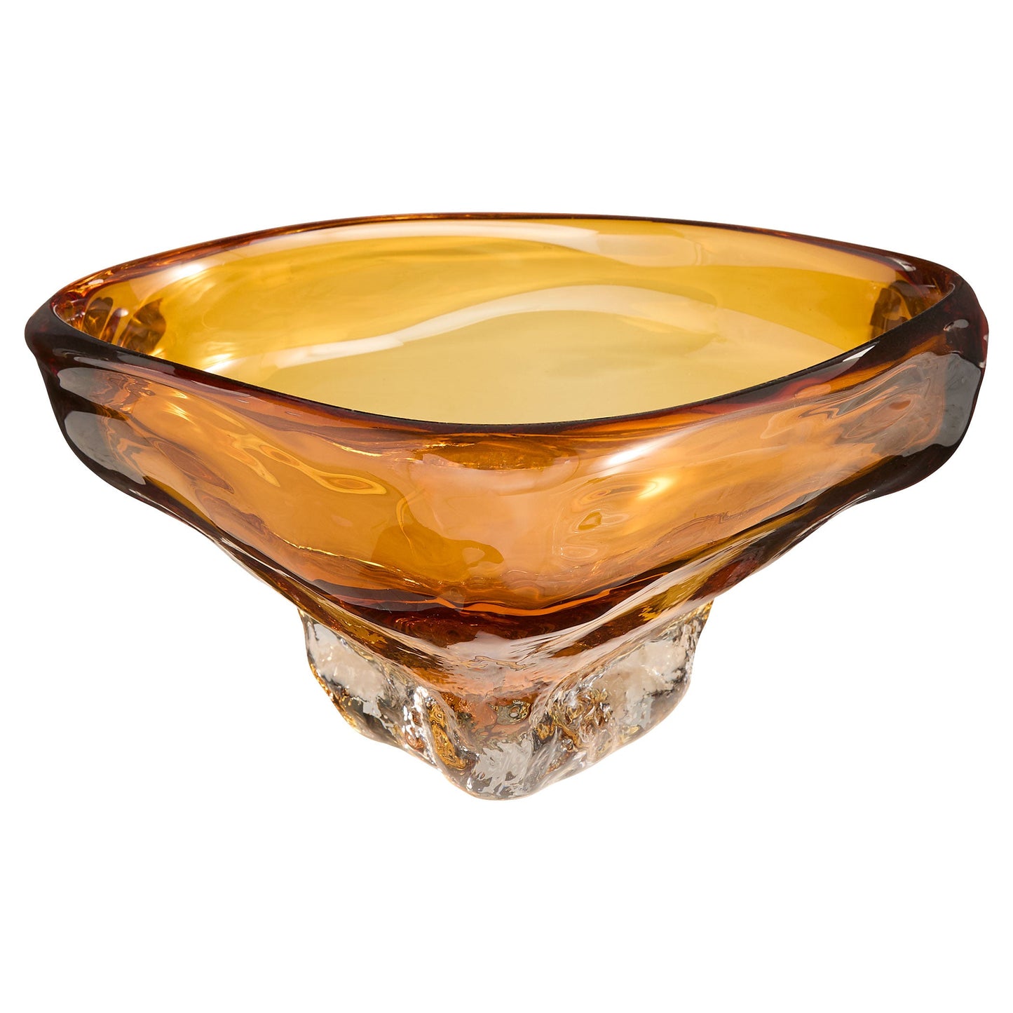 Cyan Design Alistair 12028 Bowl, Amber | Clear