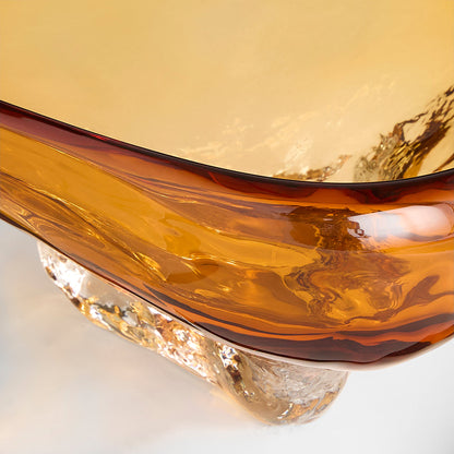Cyan Design Alistair 12028 Bowl, Amber | Clear