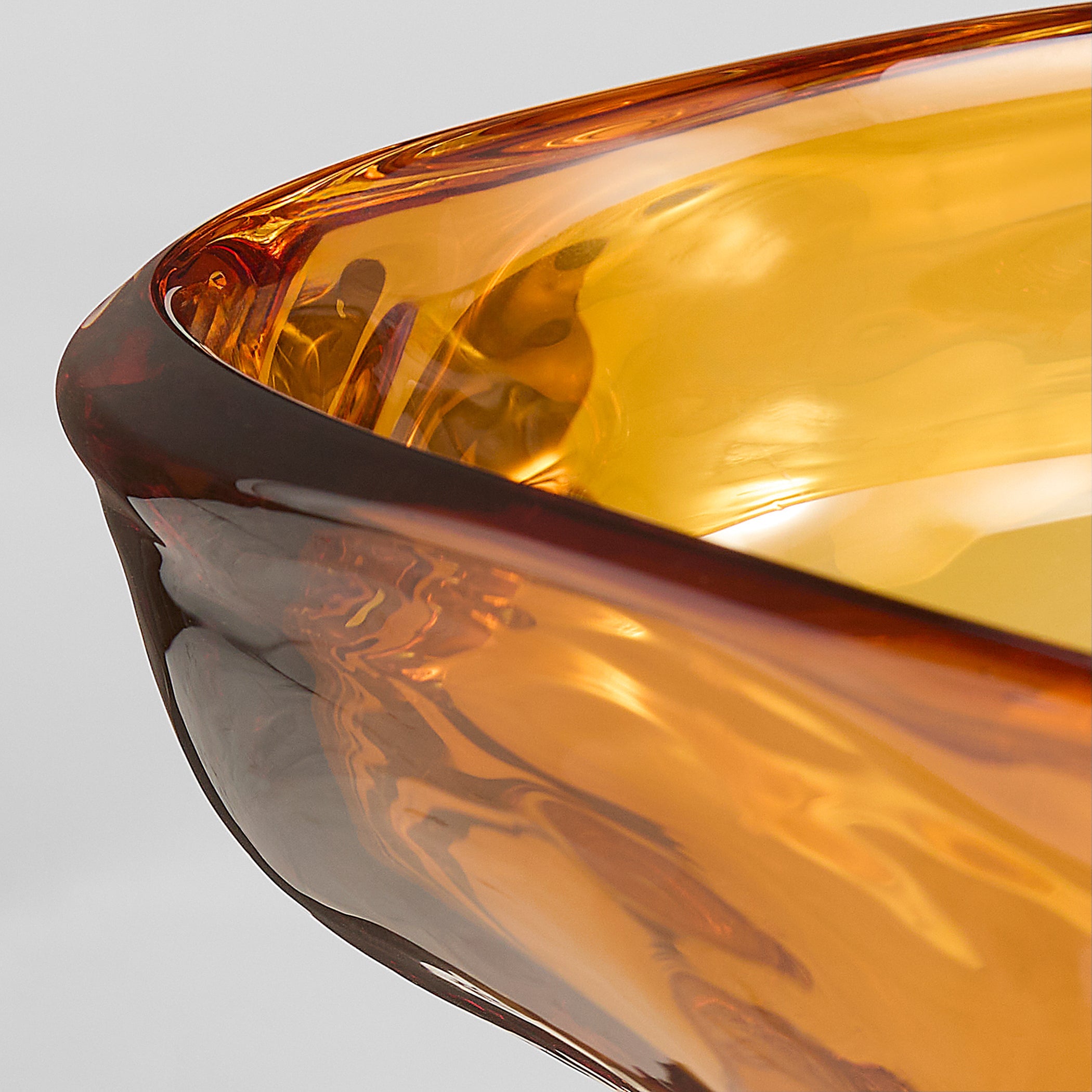 Cyan Design Alistair 12028 Bowl, Amber | Clear