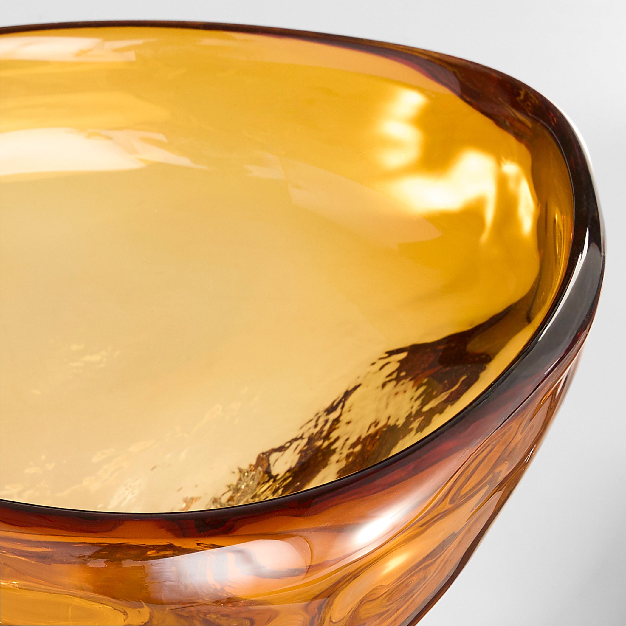 Cyan Design Alistair 12028 Bowl, Amber | Clear