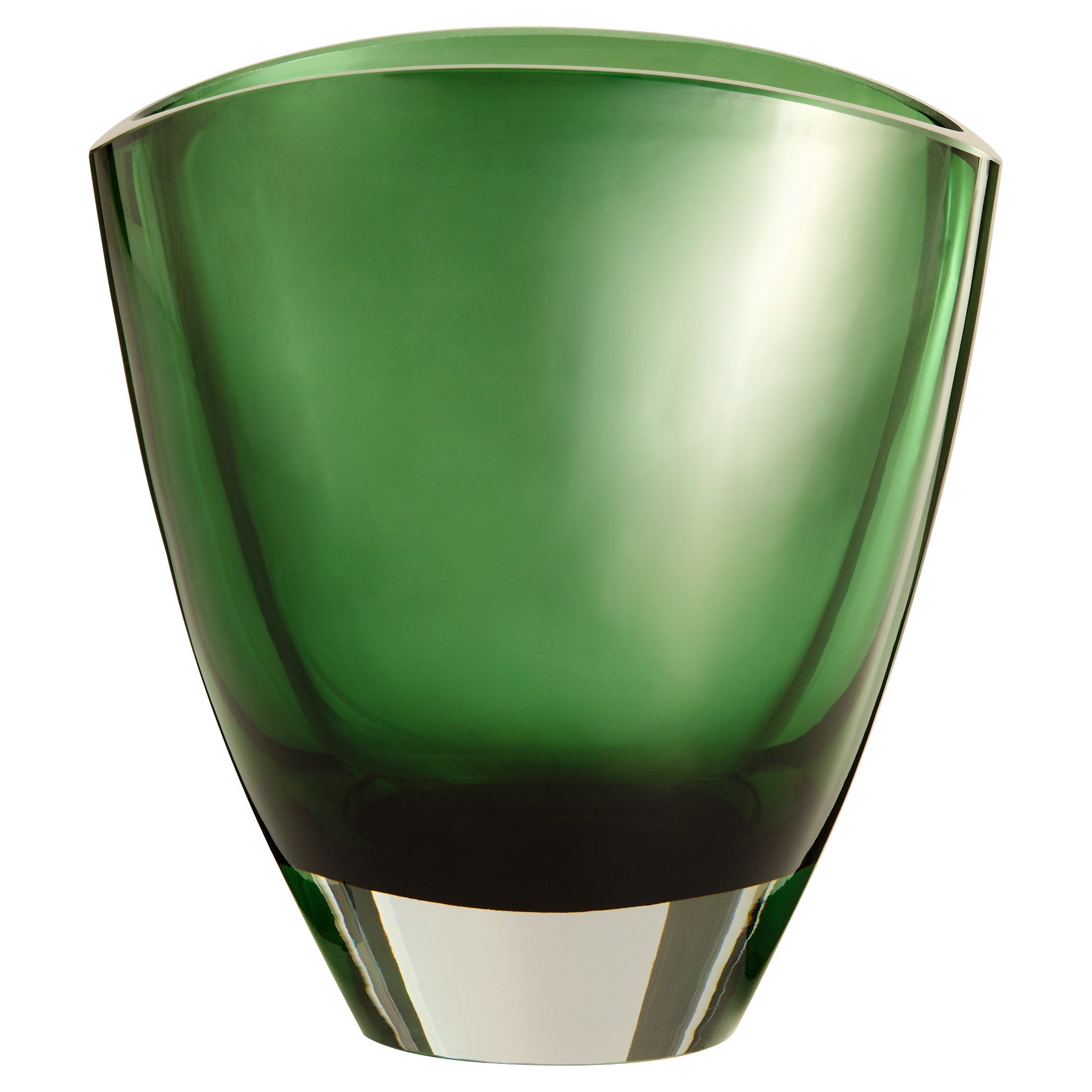 Cyan Design 12031 Vase, Emerald Green | Clear