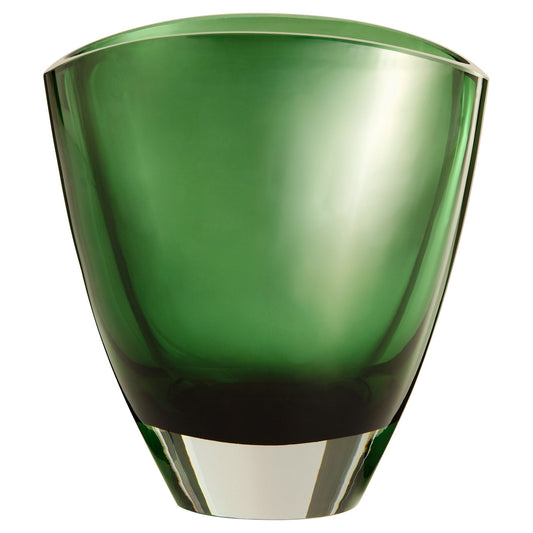 Cyan Design 12031 Vase, Emerald Green | Clear