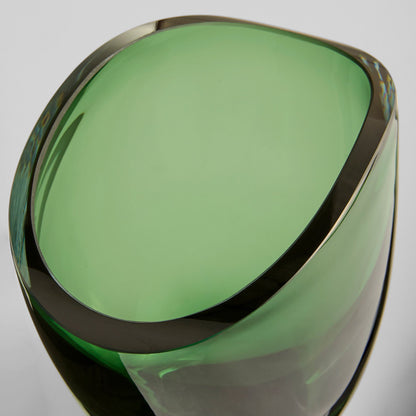 Cyan Design 12031 Vase, Emerald Green | Clear