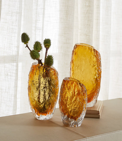 Cyan Design 12032 Vase, Amber | Clear