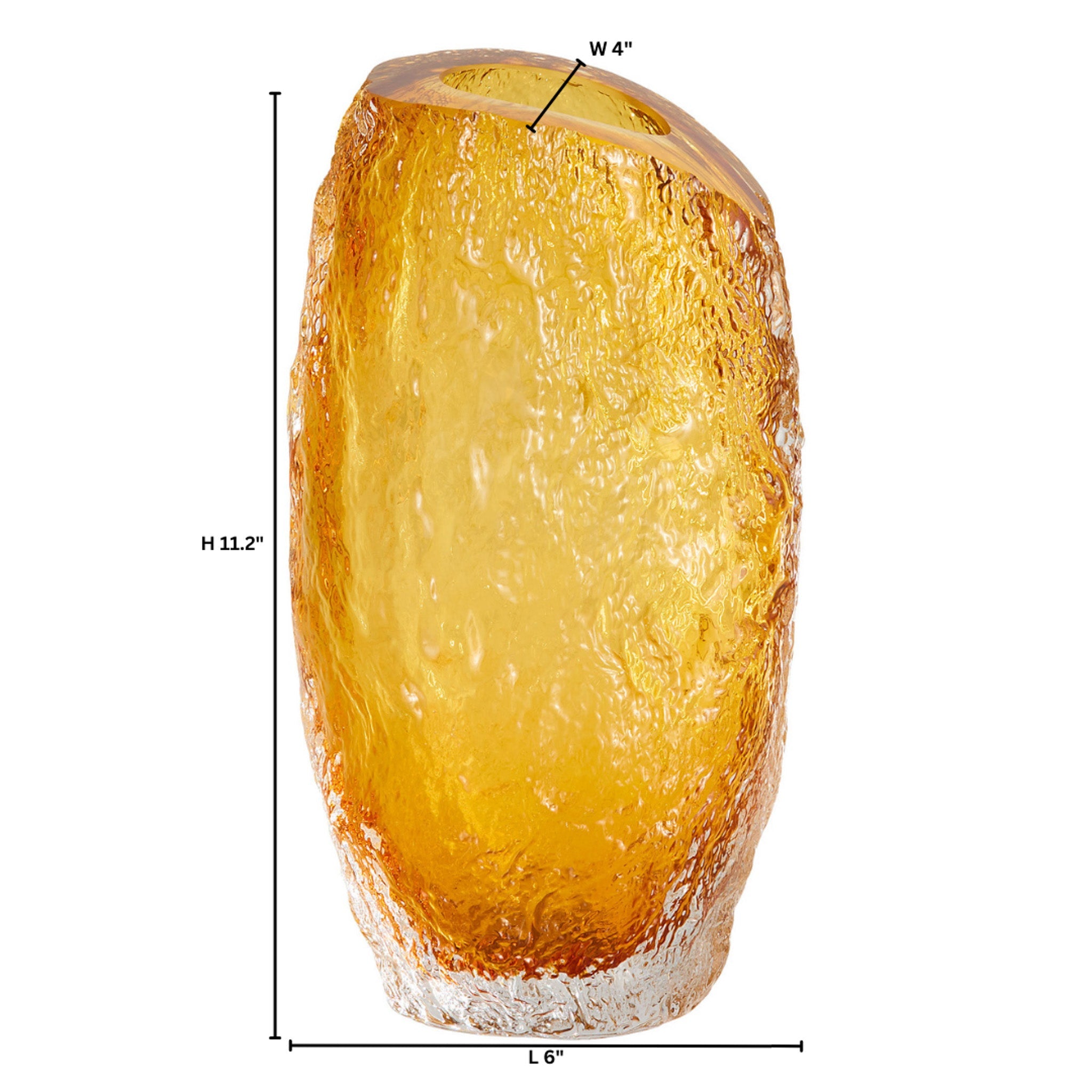 Cyan Design 12032 Vase, Amber | Clear