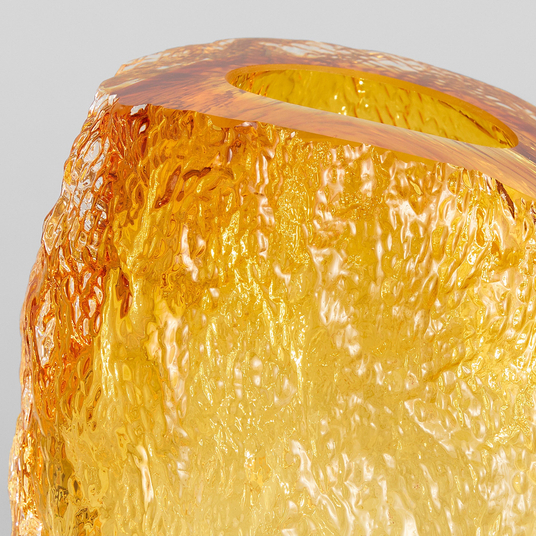 Cyan Design 12033 Vase, Art Glass, Amber | Clear