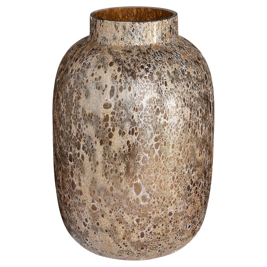 Cyan Design 12035 Vase, Reactive Glaze, Amber Brown