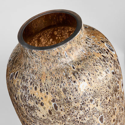 Cyan Design 12036 Vase, Reactive Glaze, Amber Brown