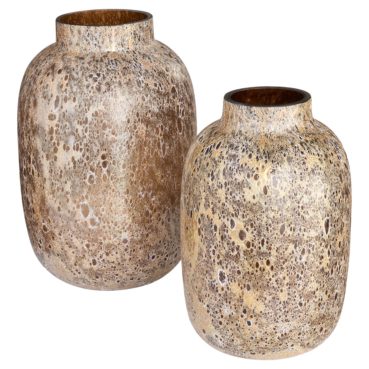 Cyan Design 12036 Vase, Reactive Glaze, Amber Brown