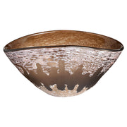 Cyan Design 12037 Bowl, Decorative, Reactive Glaze, Amber Brown