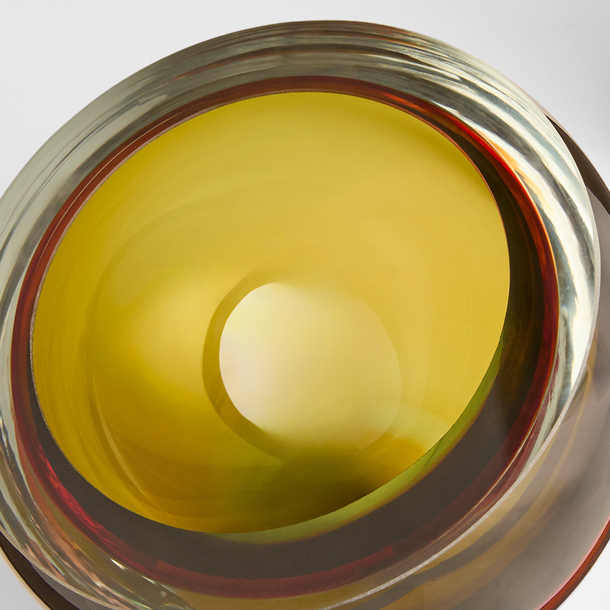 Cyan Design 12042 Bowl, Hand-Blown Art Glass, Multicolored, Green and Orange