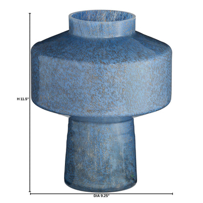 Cyan Design 12047 Vase, Art Glass, Cased Glass, Blue