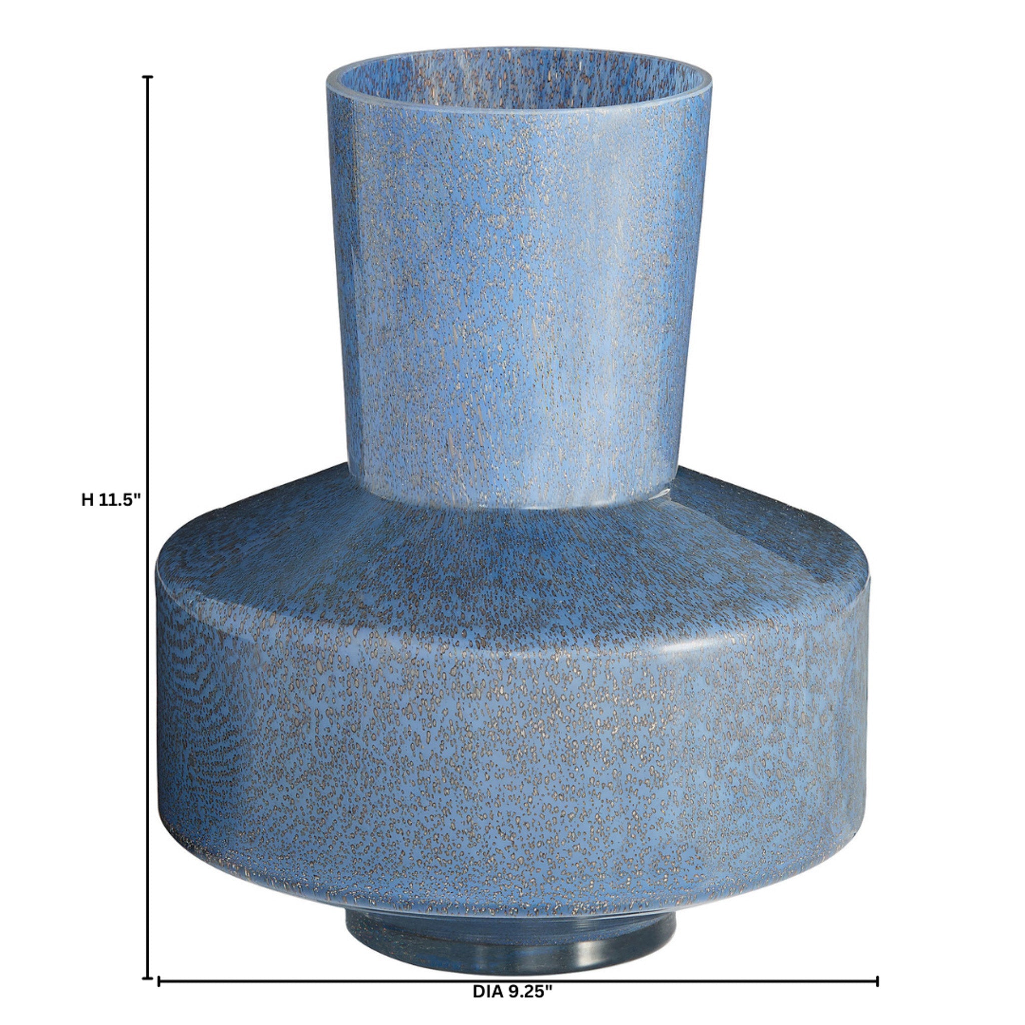 Cyan Design Sanibel 12048 Vase, Decorative Item, Cased Glass, Blue