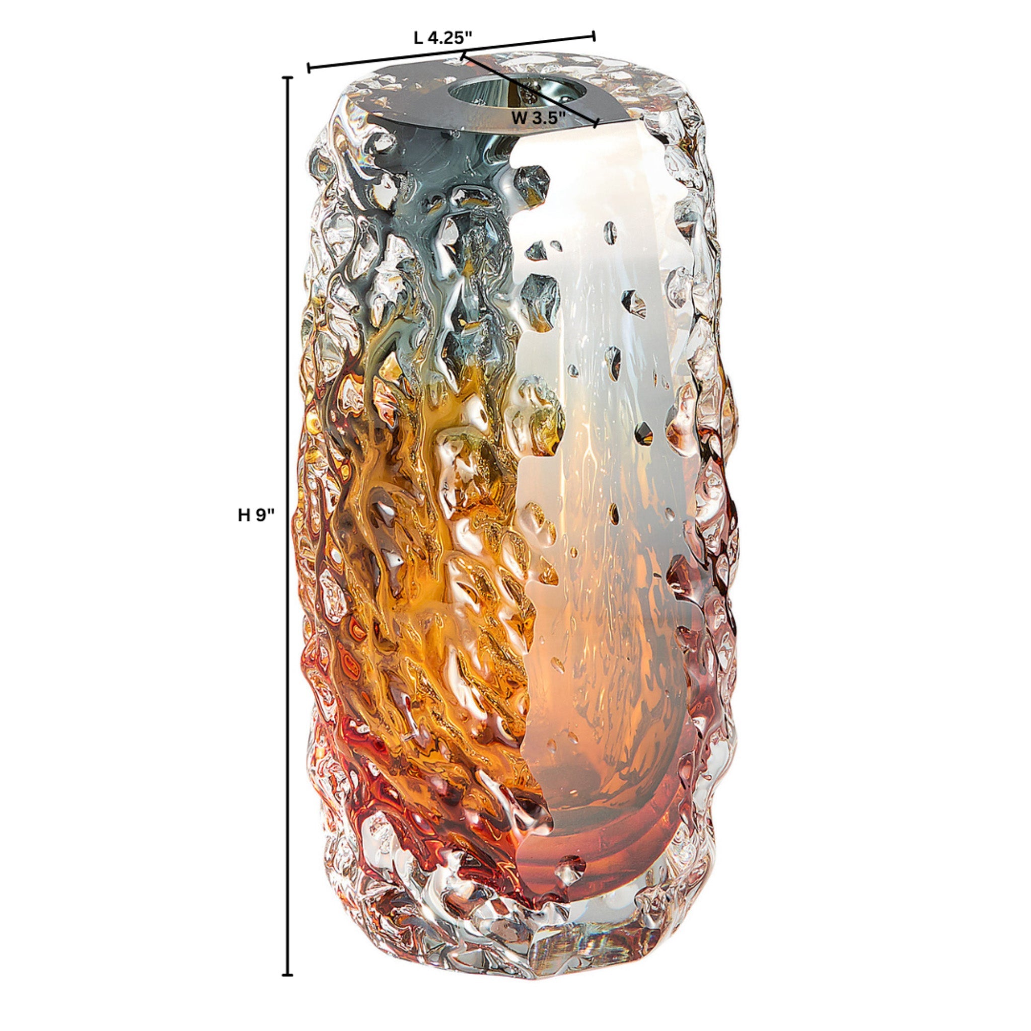Cyan Design Tramonto 12050 Vase, Smoke | Amber