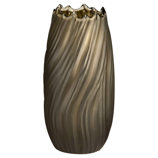 Cyan Design 12053 Vase, Hand Etched, Olive Finish